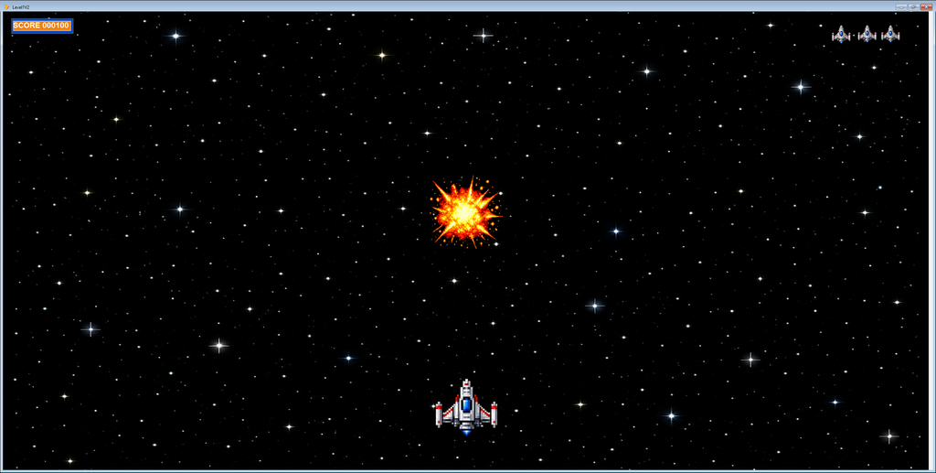 Galactic Gladiators arcade game running in Visual FoxPro 9